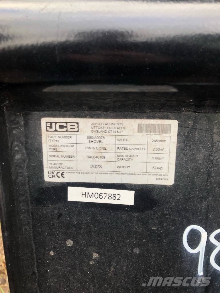 JCB JCB 980/A9978 GRAIN BUCKET 2.5M3 2450MM. Weitere Lade- und Grabgeräte