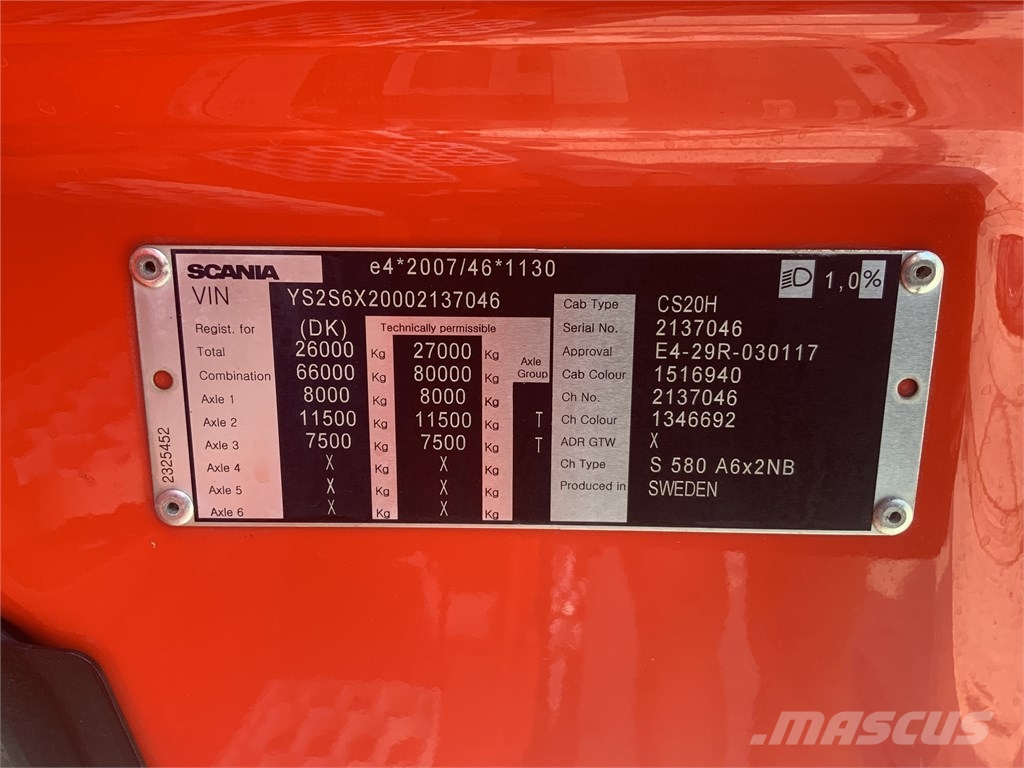 Scania S 580 Tegljači