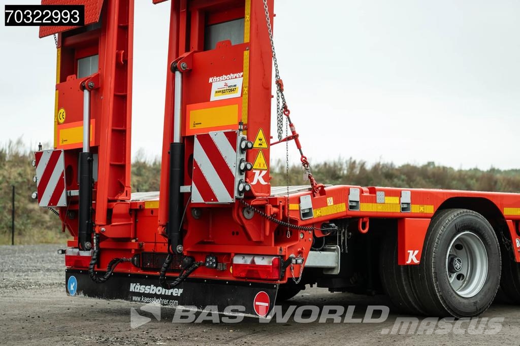 Kässbohrer LB4E 3 axles Extendable Ramps! 1x Lift 3x Steering Semi-remorca agabaritica