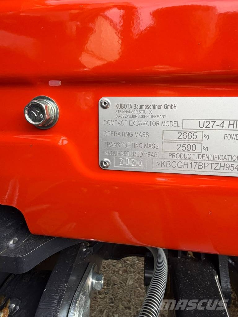 Kubota U 27-4 Miniescavatori