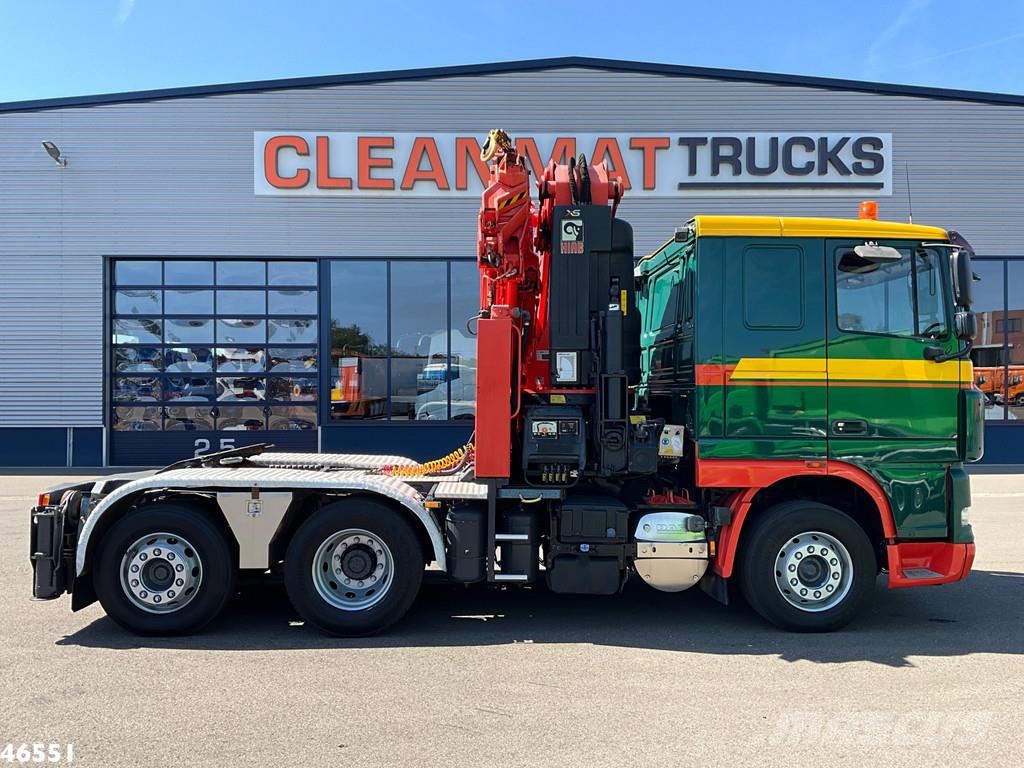DAF FTN 105 XF 460 6x2 Hiab 60 Tonmeter laadkraan Tahače