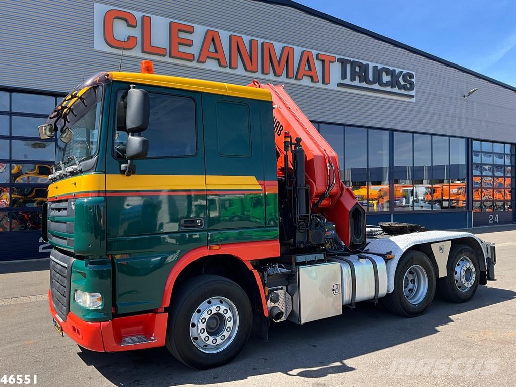 DAF FTN 105 XF 460 6x2 Hiab 60 Tonmeter laadkraan Tahače