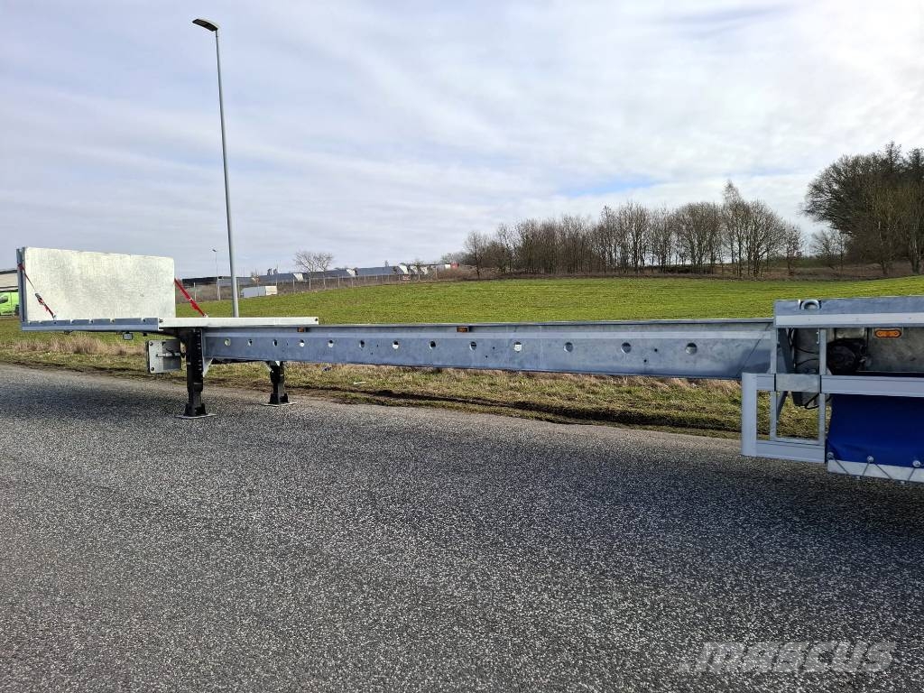 AMT UL400 4 akslet åben trailer med 7 m udtræk Pritschenanhänger