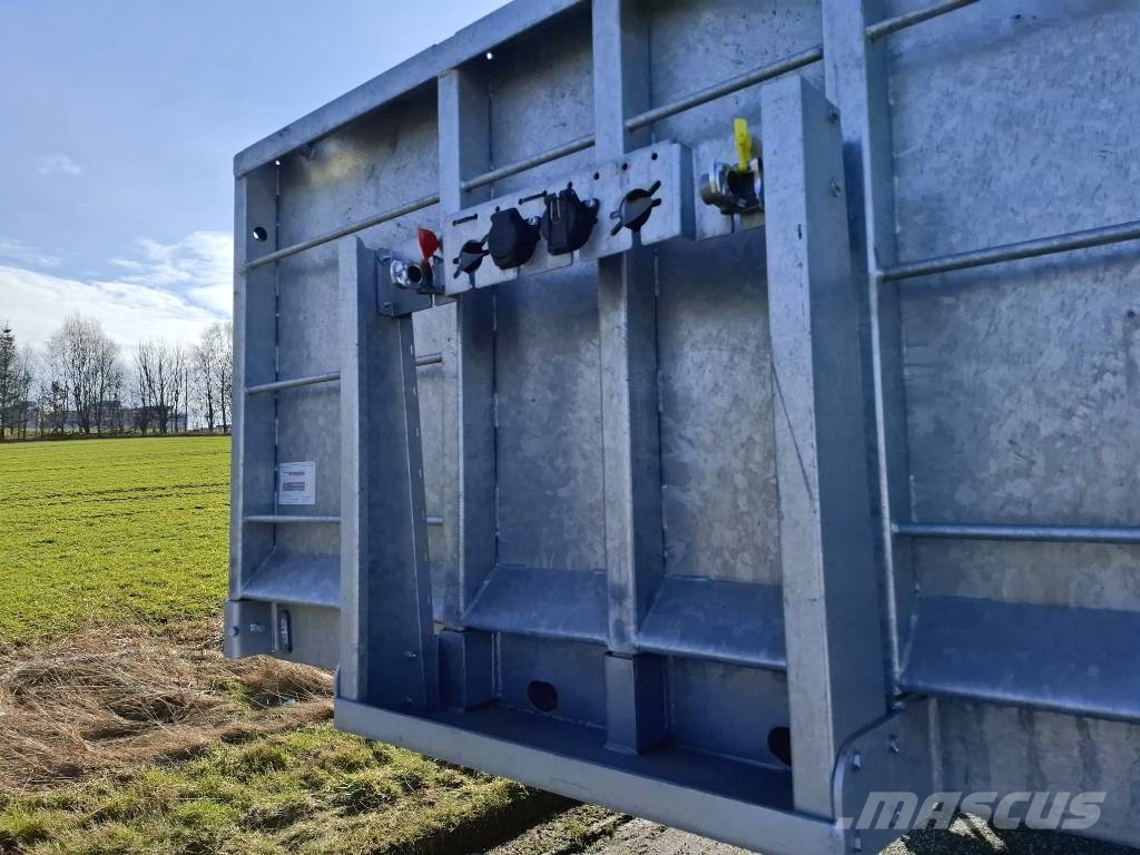 AMT UL400 4 akslet åben trailer med 7 m udtræk Pritschenanhänger