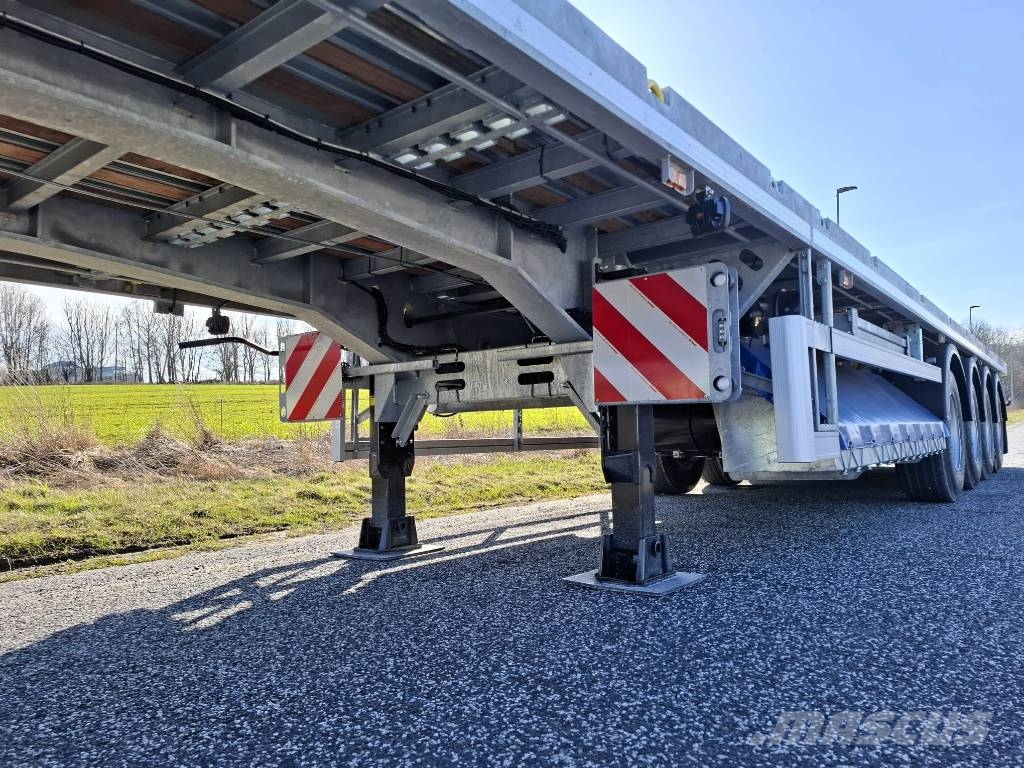 AMT UL400 4 akslet åben trailer med 7 m udtræk Pritschenanhänger