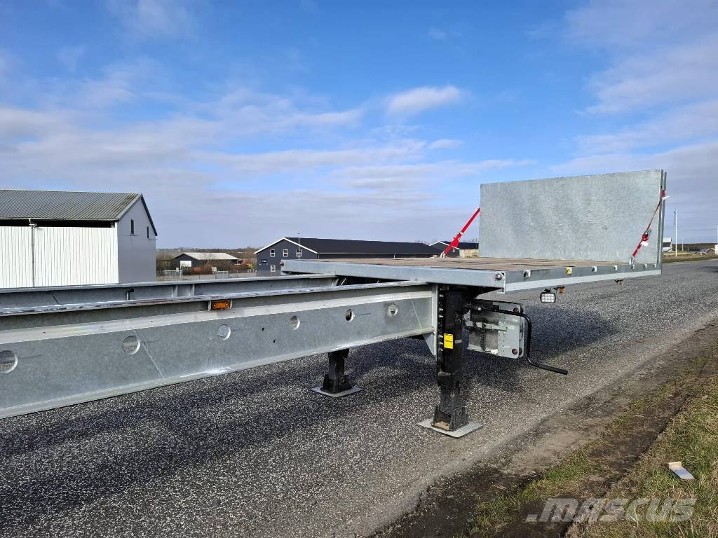 AMT UL400 4 akslet åben trailer med 7 m udtræk Pritschenanhänger