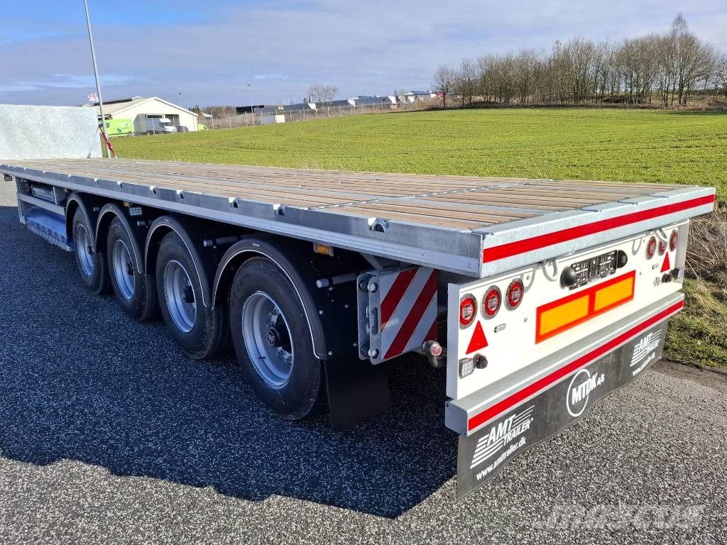 AMT UL400 4 akslet åben trailer med 7 m udtræk Pritschenanhänger