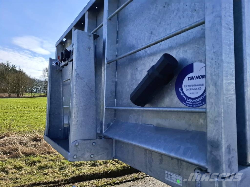 AMT UL400 4 akslet åben trailer med 7 m udtræk Pritschenanhänger