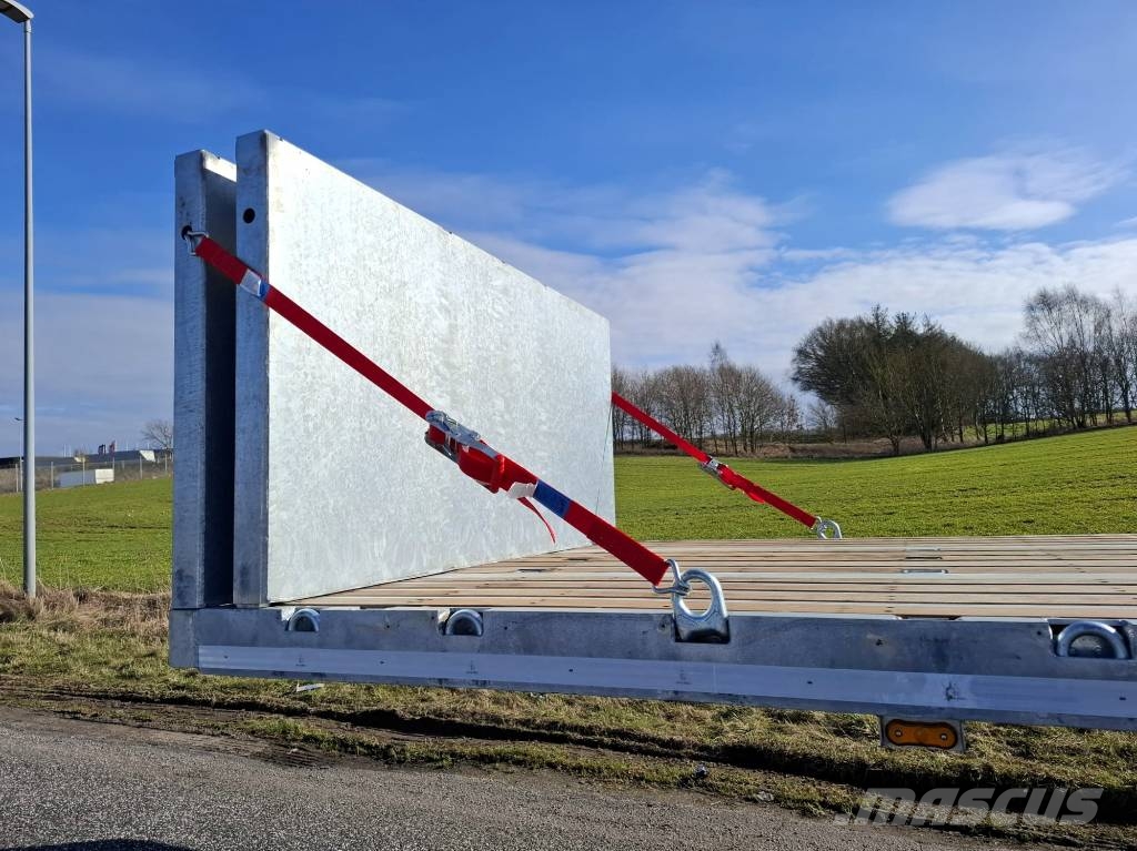 AMT UL400 4 akslet åben trailer med 7 m udtræk Pritschenanhänger
