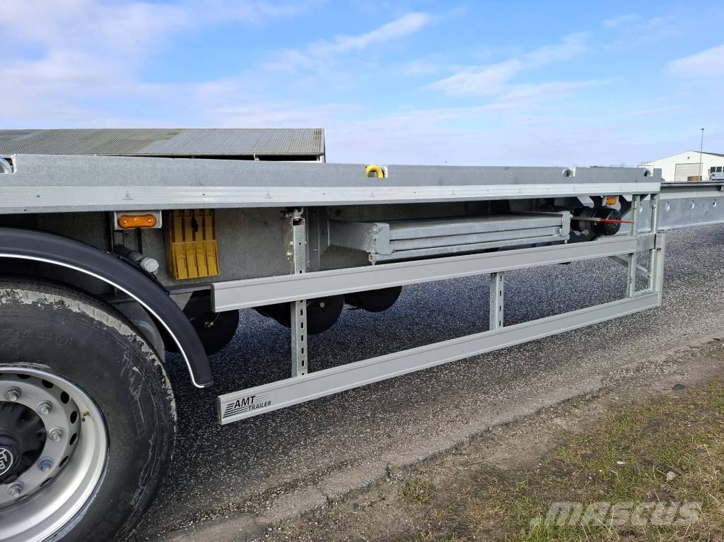 AMT UL400 4 akslet åben trailer med 7 m udtræk Pritschenanhänger