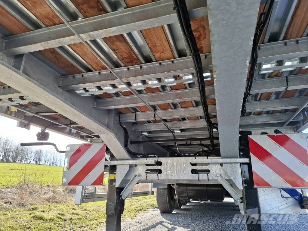 AMT UL400 4 akslet åben trailer med 7 m udtræk Pritschenanhänger