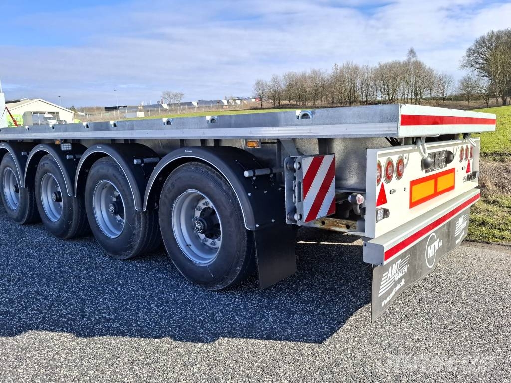 AMT UL400 4 akslet åben trailer med 7 m udtræk Pritschenanhänger