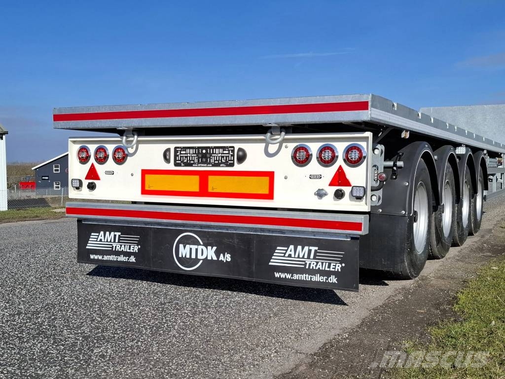 AMT UL400 4 akslet åben trailer med 7 m udtræk Pritschenanhänger