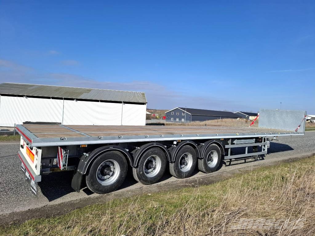 AMT UL400 4 akslet åben trailer med 7 m udtræk Pritschenanhänger