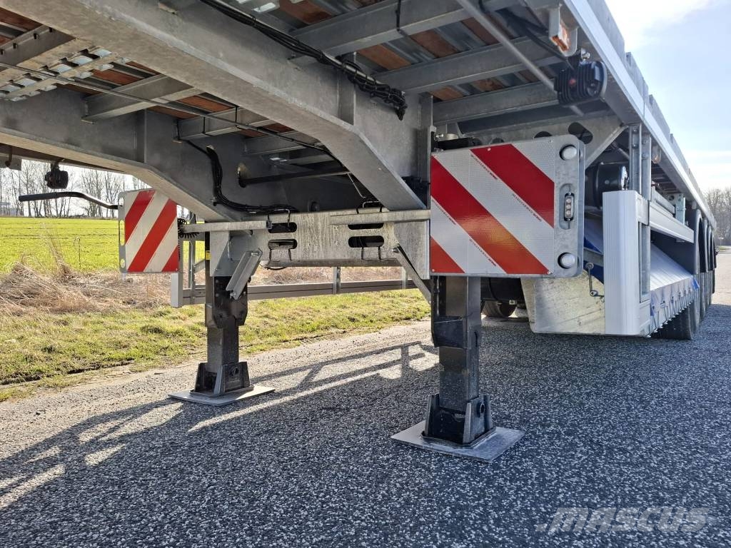 AMT UL400 4 akslet åben trailer med 7 m udtræk Pritschenanhänger