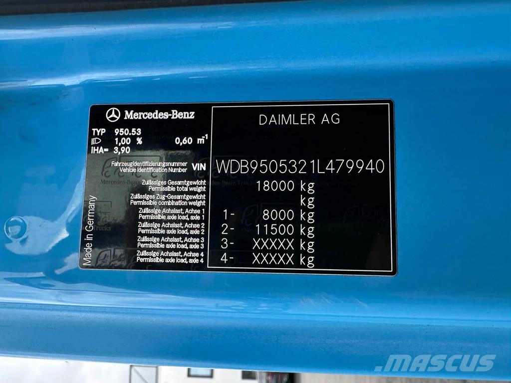 Mercedes-Benz Axor 1829 4x2 EEV – HIAB 122 D-3 DUO – 3-zijdige M Самоскиди