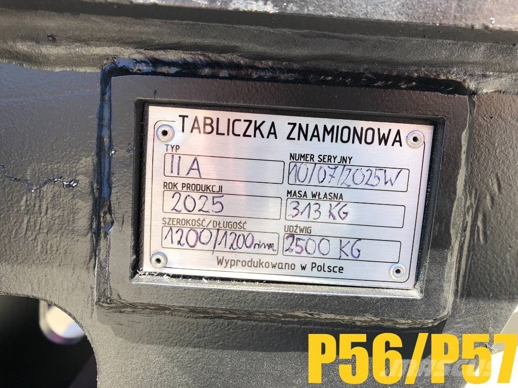 WIDŁY załadunkowe/Loading forks (P56/P57) Pallegafler