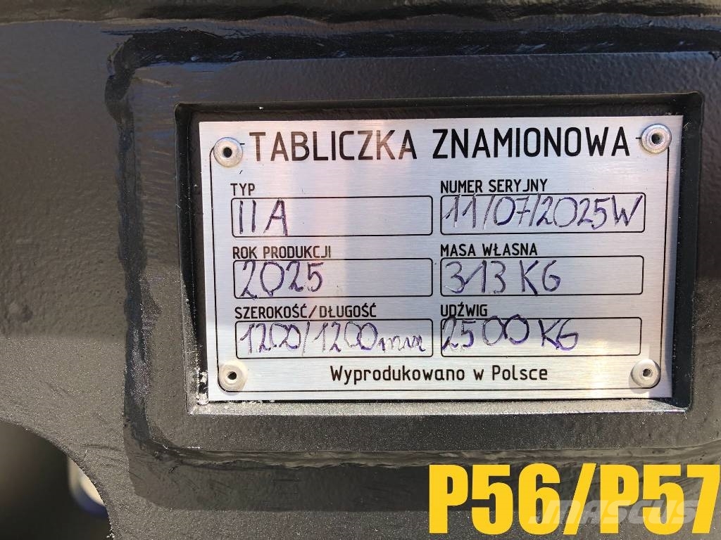 WIDŁY załadunkowe/Loading forks (P56/P57) Pallegafler