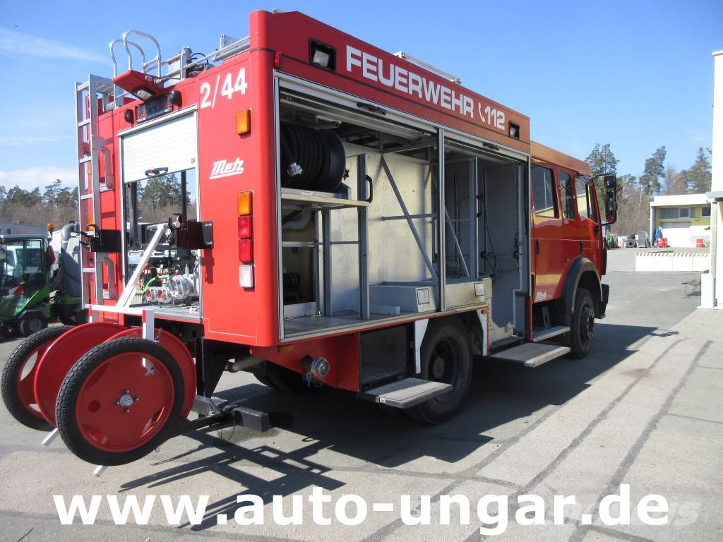 Mercedes-Benz 1224 AF 4x4 Metz LF16 Feuerwehr Doka 9-Sitzer Sper 소방차