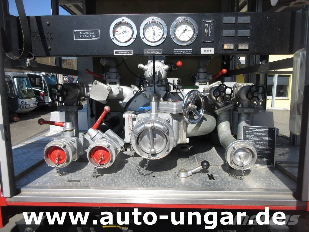 Mercedes-Benz 1224 AF 4x4 Metz LF16 Feuerwehr Doka 9-Sitzer Sper 소방차