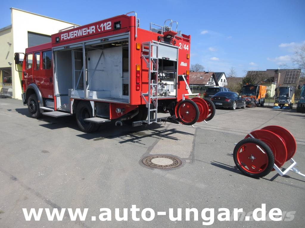 Mercedes-Benz 1224 AF 4x4 Metz LF16 Feuerwehr Doka 9-Sitzer Sper 소방차