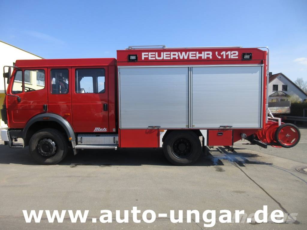 Mercedes-Benz 1224 AF 4x4 Metz LF16 Feuerwehr Doka 9-Sitzer Sper 소방차
