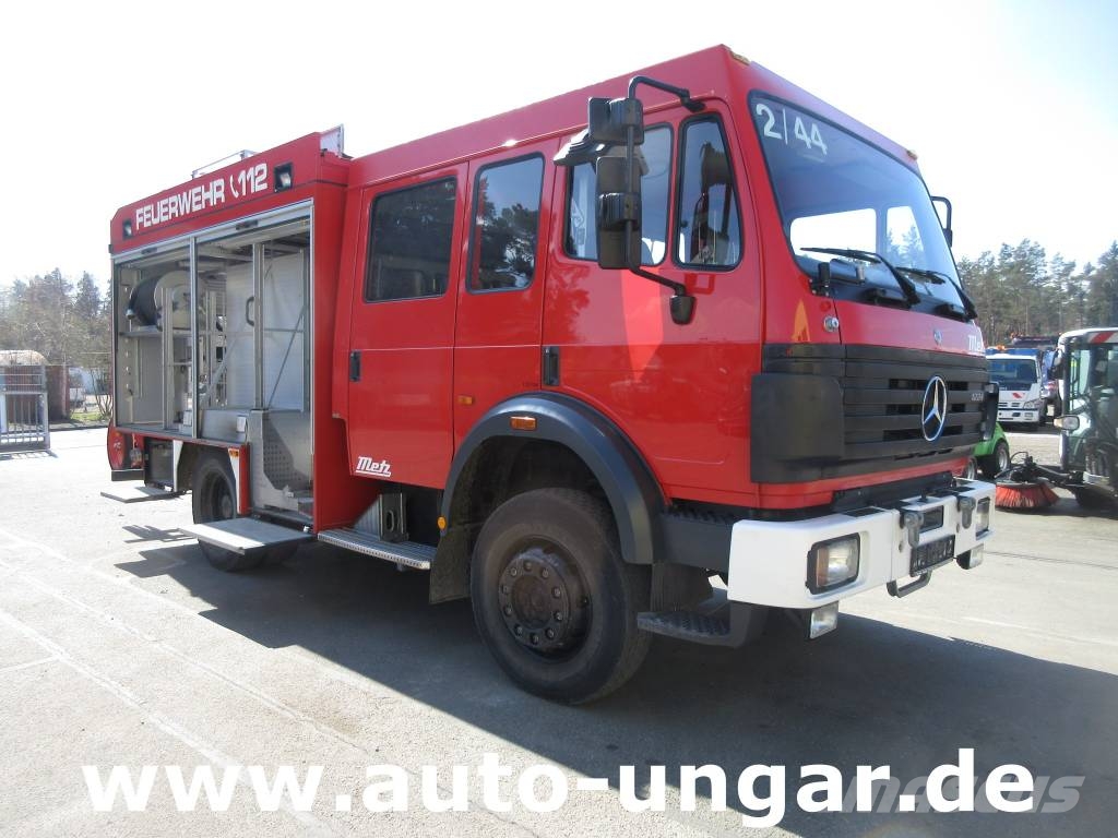 Mercedes-Benz 1224 AF 4x4 Metz LF16 Feuerwehr Doka 9-Sitzer Sper 소방차