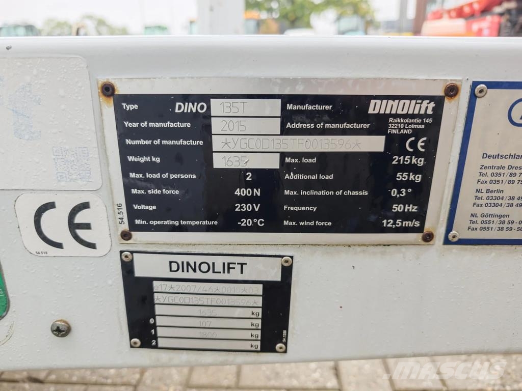 Dino 135T Diesel + Electric! Tilhengerlifter