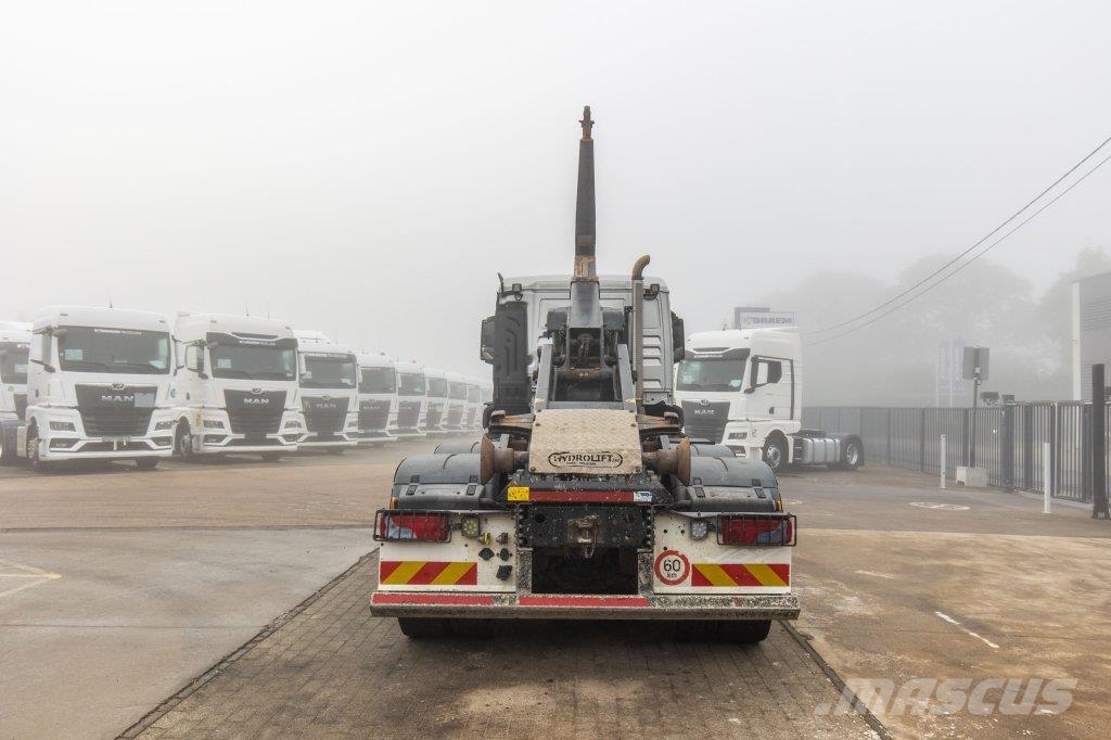MAN TGS 33.420 BL - 6X6H Rol kiper kamioni sa kukom za podizanje tereta