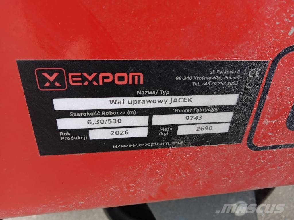 Expom Jacek 530 peltojyrät 6,3m Walsen