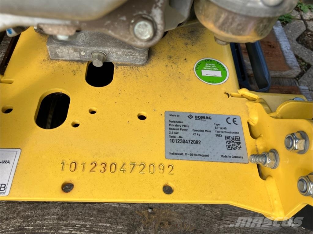Bomag DE BP 12/40 Stage V/CARB P.3 Vibro plošče