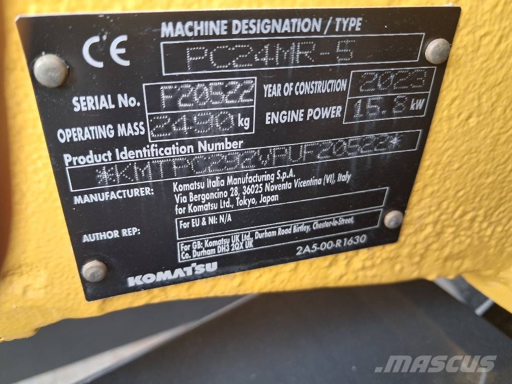 Komatsu PC24MR-5 Minibagger < 7t