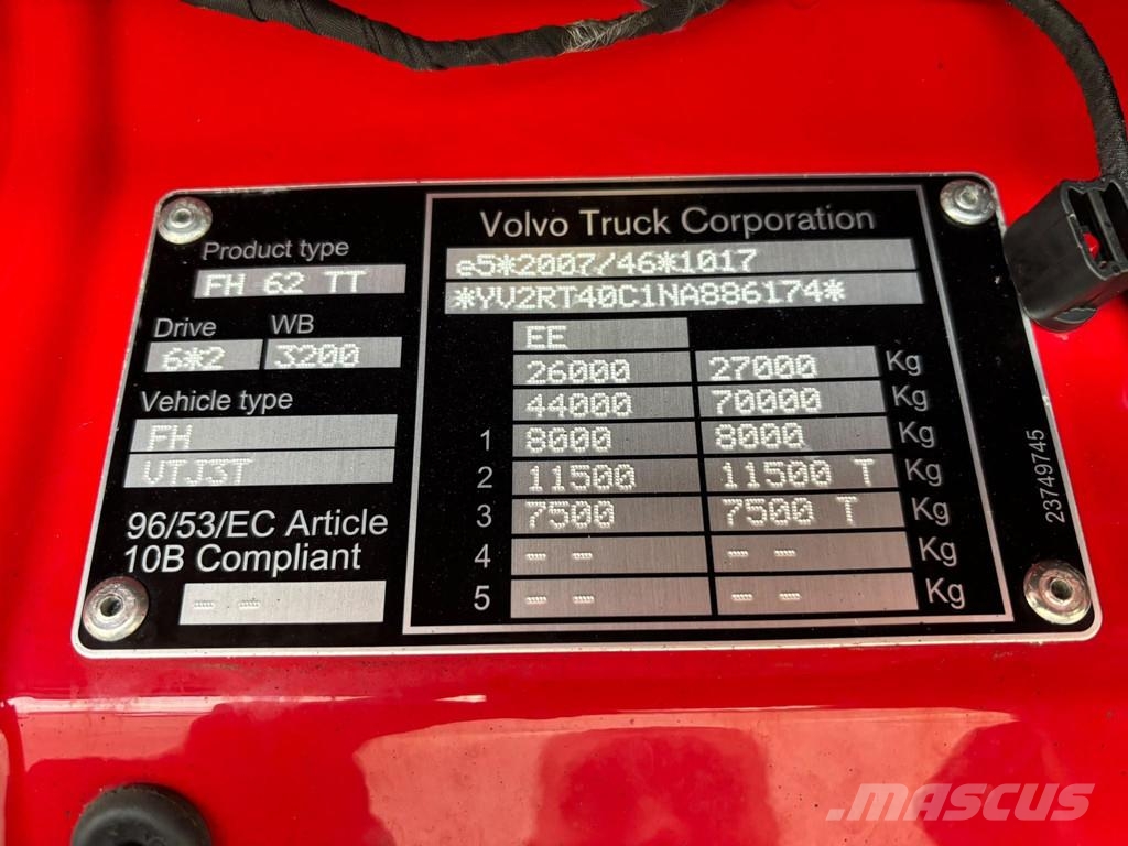Volvo FH 500 6x2 DOUBLE BOGIE Motrici e Trattori Stradali