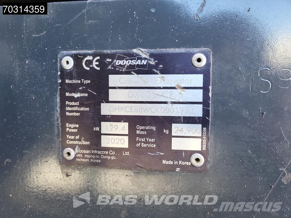 Doosan DX235 LCR-5 Bageri guseničari