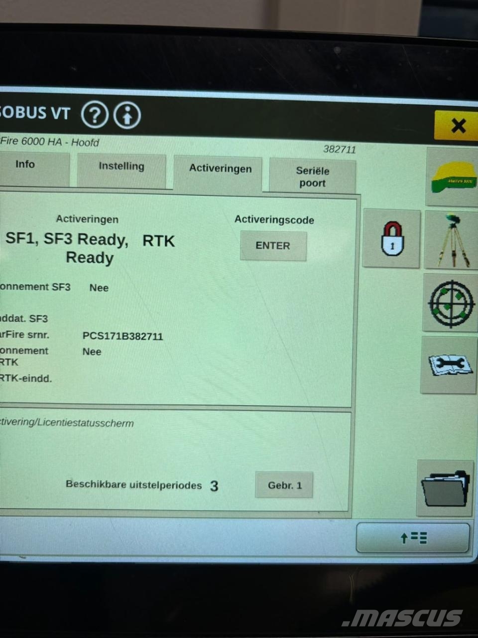 John Deere SF6000 ONTVANGER GPS