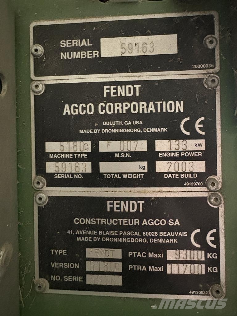 Fendt 5180C Cosechadoras combinadas