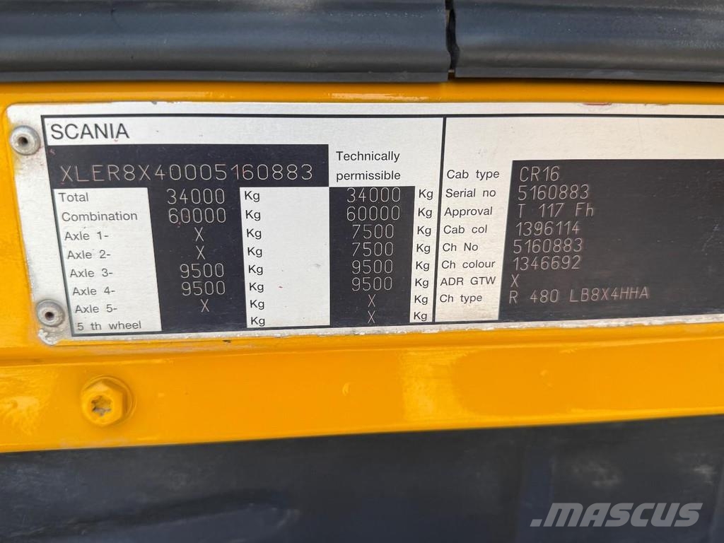 Scania R480 8X4 + HMF 2620K5 + CABLELIFT + REMOTE CONTROL Hakowce