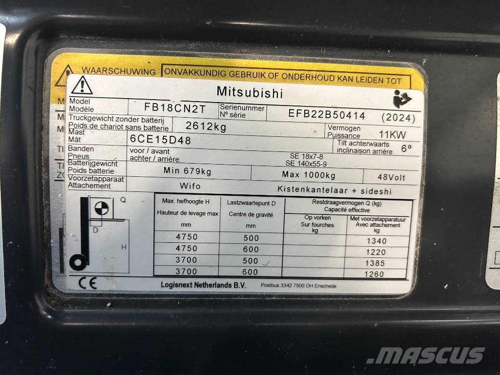 Mitsubishi FB 18 CN2T Elektritõstukid