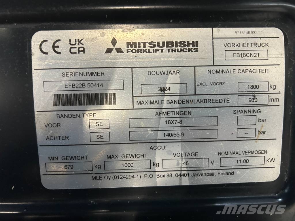 Mitsubishi FB 18 CN2T Elektritõstukid