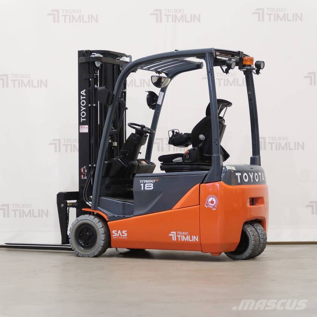 Toyota 8FBE18T, uusi akku! Elektriskie autoiekrāvēji
