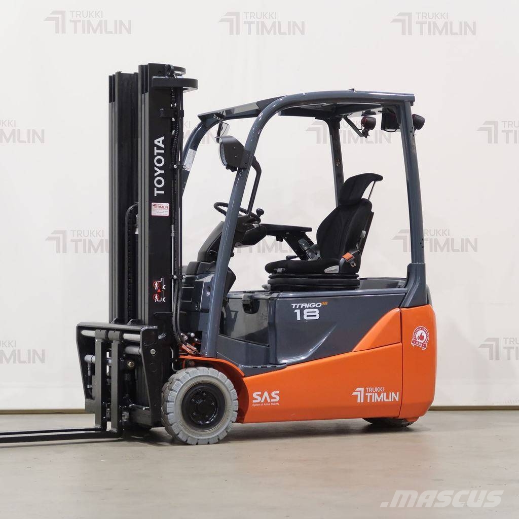 Toyota 8FBE18T, uusi akku! Elektriskie autoiekrāvēji