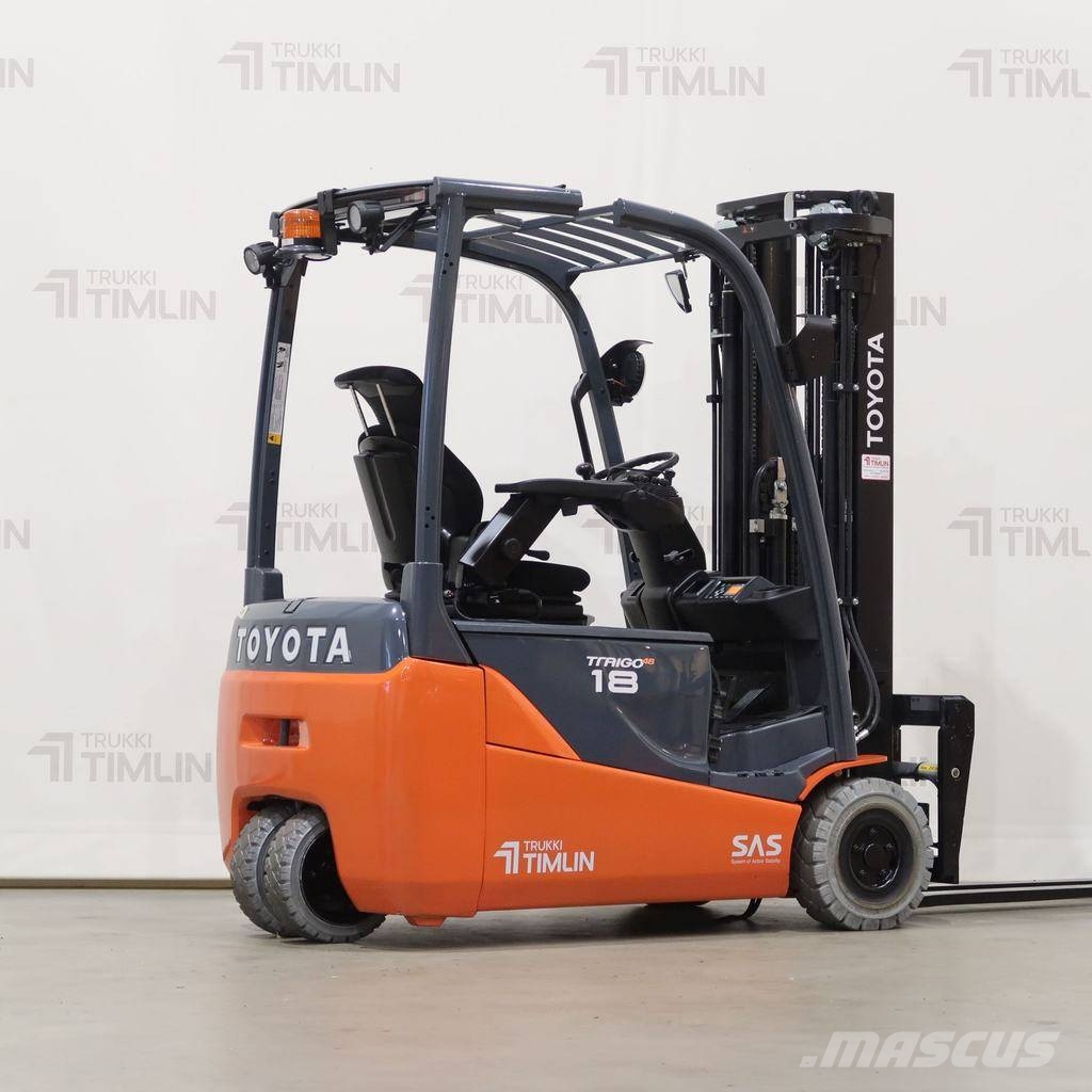 Toyota 8FBE18T, uusi akku! Elektriskie autoiekrāvēji