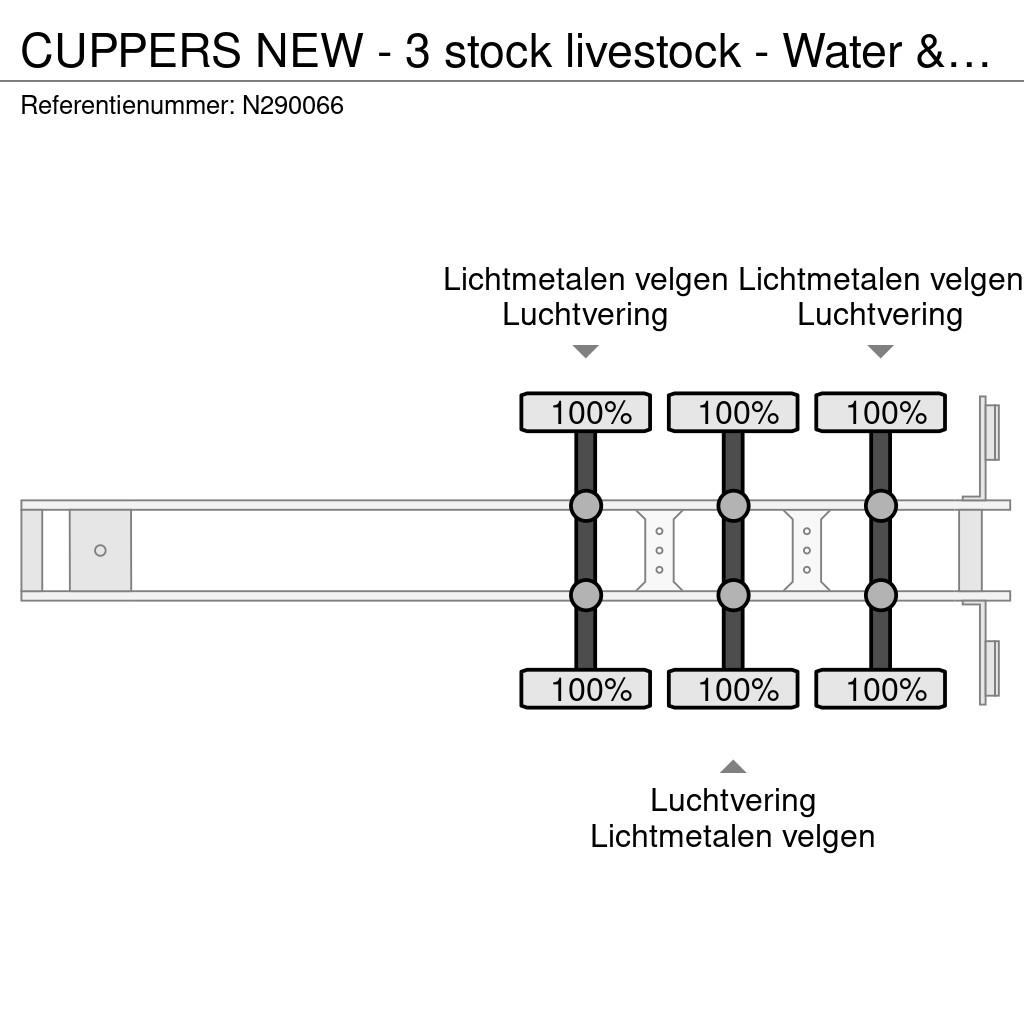 Cuppers NEW - 3 stock livestock - Water & Ventilation - St Semirremolques de ganado