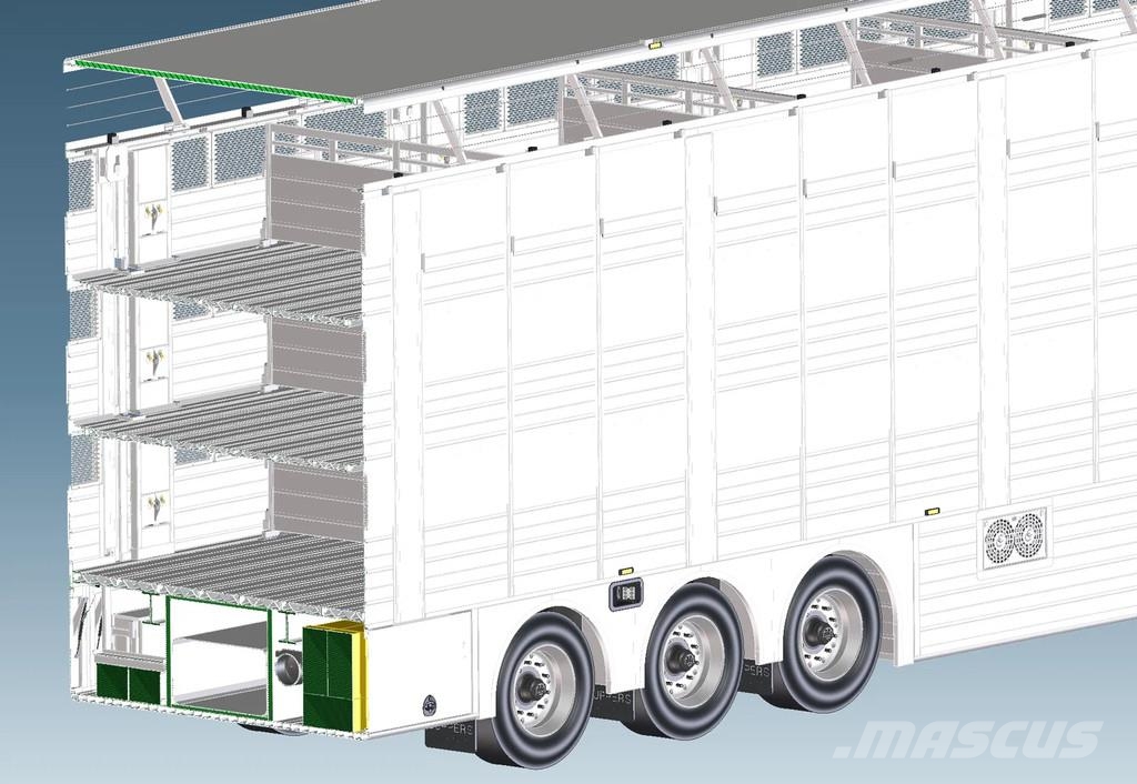 Cuppers NEW - 3 stock livestock - Water & Ventilation - St Veetransport oplegger