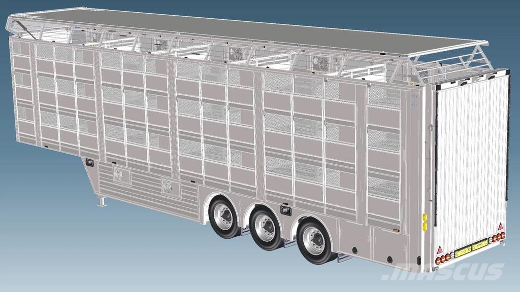 Cuppers NEW - 3 stock livestock - Water & Ventilation - St Veetransport oplegger