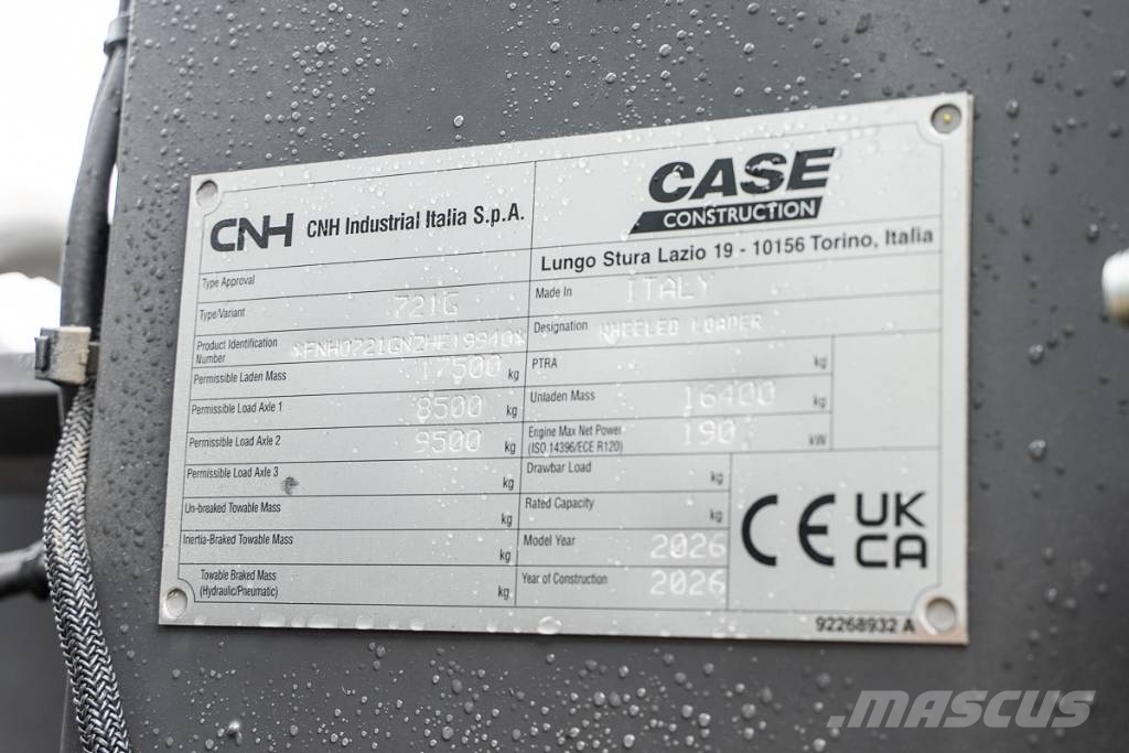 CASE 721 G+ X-Agri لوادر بعجل