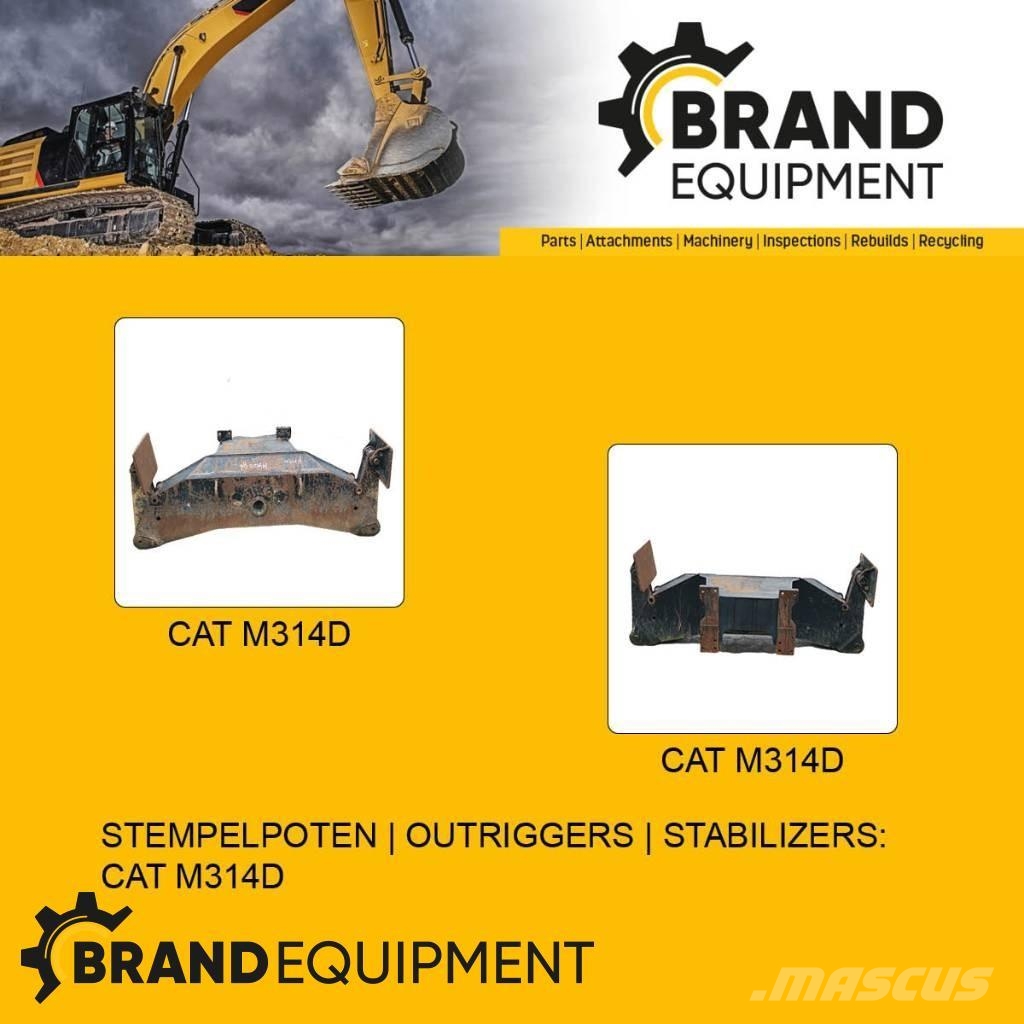 CAT M314D Outriggers Excavadoras de ruedas