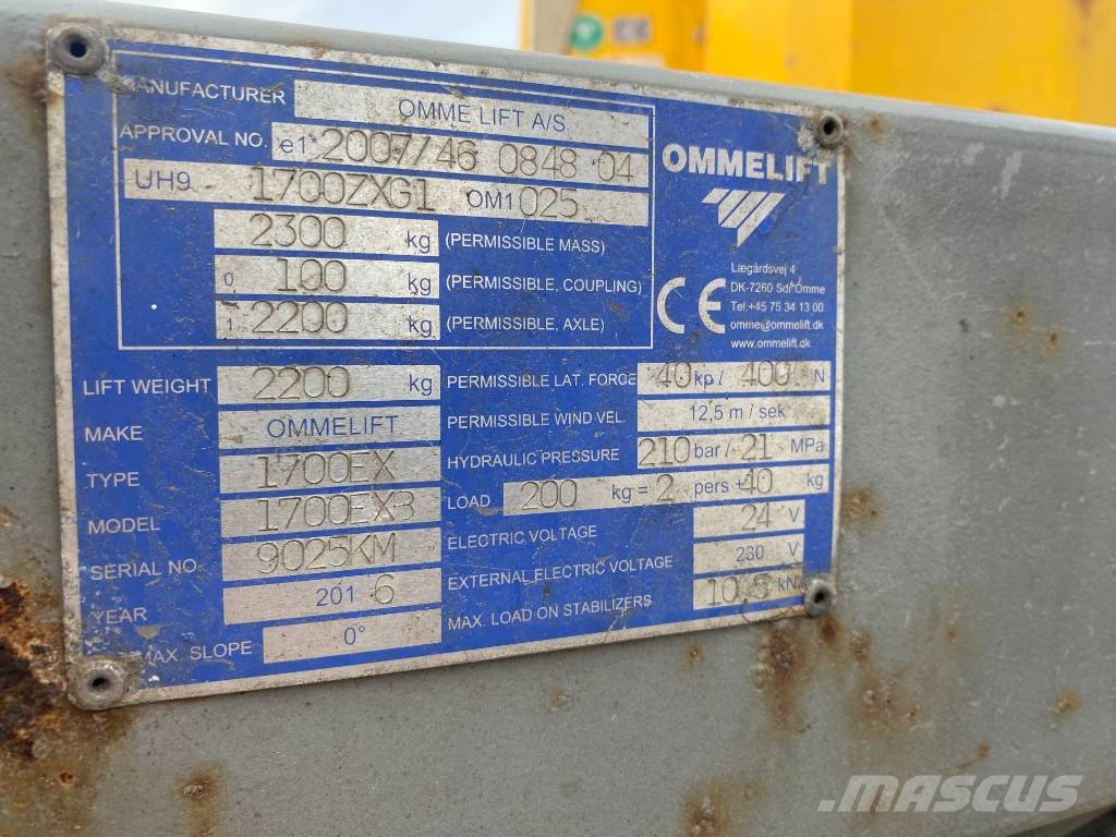 Omme 1700 EBX Plataformas remolcables