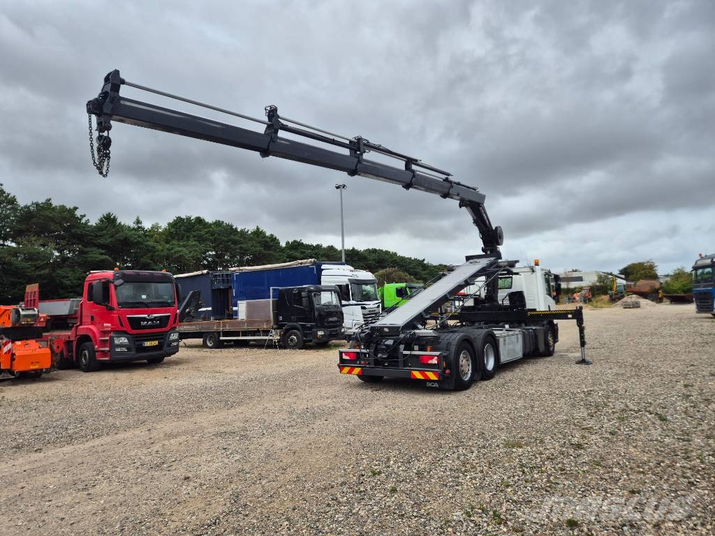 Scania P 410 6x2*4 //Hiab X-HIPRO 192 EP-4 // Wirehejs Smagās mašīnas ar celtni