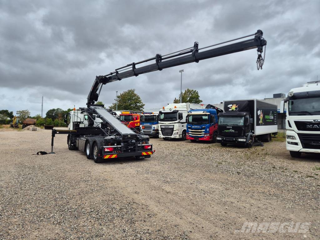Scania P 410 6x2*4 //Hiab X-HIPRO 192 EP-4 // Wirehejs Smagās mašīnas ar celtni